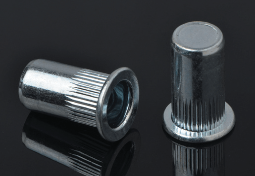 Type de rivet à tête plate à tête plate en acier Type d'extrémité fermée